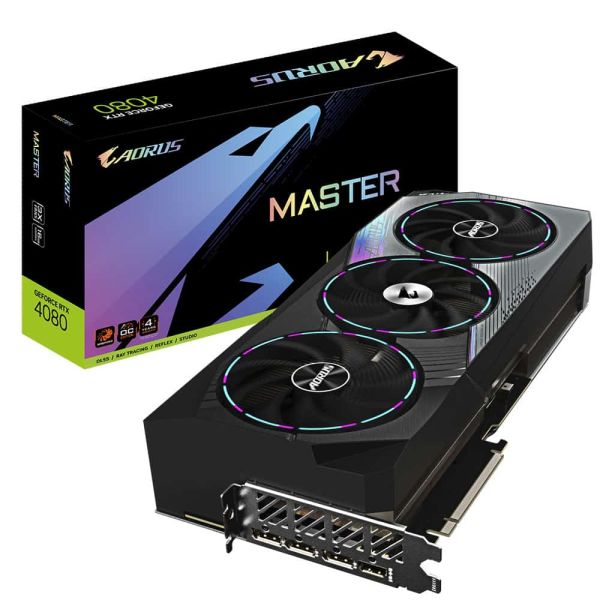 GIGABYTE AORUS GeForce RTX 4080 MASTER NVIDIA 16 GB GDDR6X (GV-N4080AORUS M-16GD)