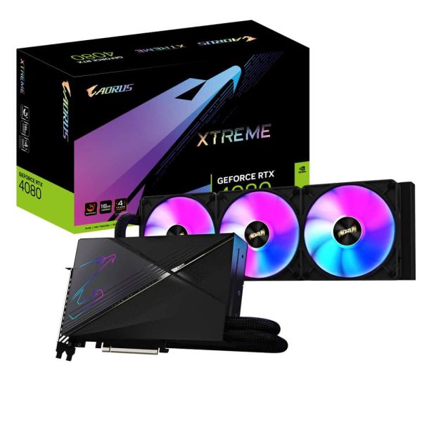 GIGABYTE AORUS XTREME AORUS GeForce RTX 4080 16GB XTREME WATERFORCE NVIDIA GDDR6X (GV-N4080AORUSX W-16GD)