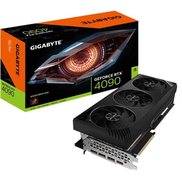 GIGABYTE GeForce RTX 4090 WINDFORCE 24G NVIDIA 24 GB GDDR6X (GV-N4090WF3-24GD)