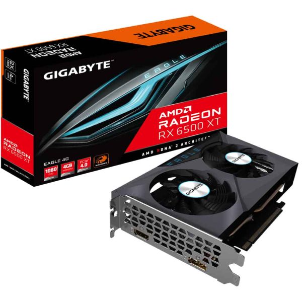 Gigabyte Radeon RX 6500 XT EAGLE 4G AMD 4 GB GDDR6 (GV-R65XTEAGLE-4GD) Gigabyte Radeon RX 6500 XT EAGLE 4G AMD 4 GB GDDR6 (GV-R65XTEAGLE-4GD)