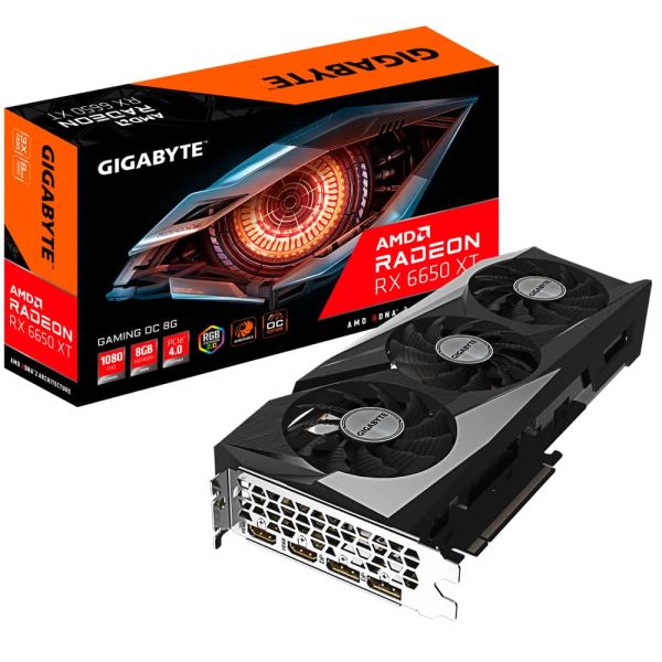 Gigabyte Radeon RX 6650 XT GAMING OC 8G AMD 8 GB GDDR6 (GV-R665XTGAMING OC-8GD)