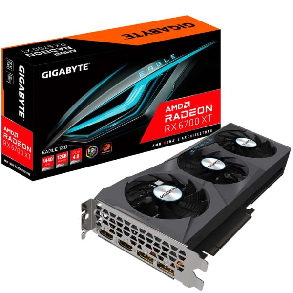 Gigabyte GV-R67XTEAGLE-12GD videokaart AMD 12 GB GDDR6 (GV-R67XTEAGLE-12GD)