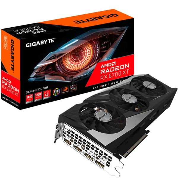 GIGABYTE GAMING Radeon RX 6700 XT OC 12G AMD 12 GB GDDR6 (GV-R67XTGAMING OC-12GD)