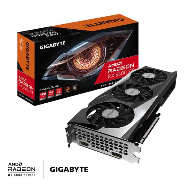 GIGABYTE GAMING Radeon RX 6500 XT OC 4G AMD 4 GB GDDR6 (GVR65XTGO-00-10) GIGABYTE GAMING Radeon RX 6500 XT OC 4G AMD 4 GB GDDR6 (GVR65XTGO-00-10)