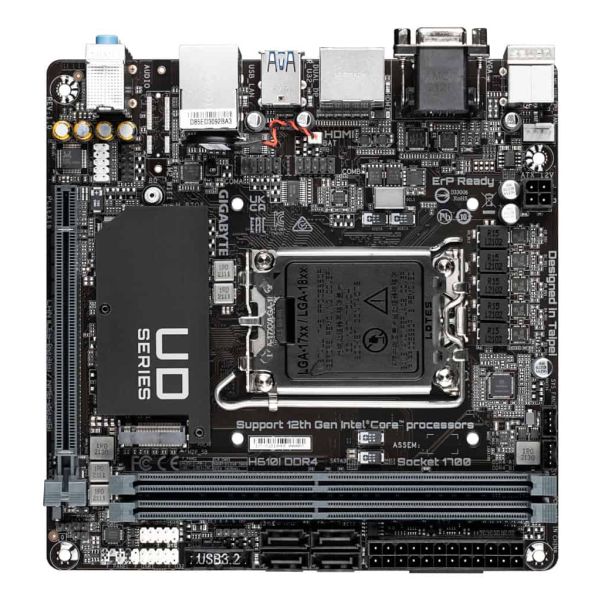 GIGABYTE H610I DDR4 moederbord Intel H610 Express LGA 1700 mini ITX (H610I DDR4) GIGABYTE H610I DDR4 moederbord Intel H610 Express LGA 1700 mini ITX (H610I DDR4)