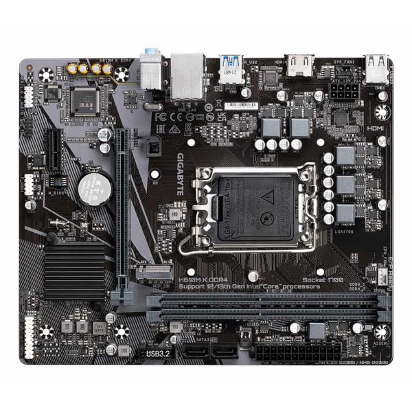 GIGABYTE H610M K DDR4 moederbord Intel H610 Express LGA 1700 micro ATX (H610M K DDR4)
