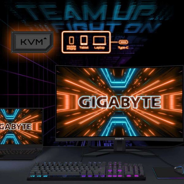 GIGABYTE M32QC computer monitor 80 cm (31.5") 2560 x 1440 Pixels Quad HD QLED Zwart (M32QC)