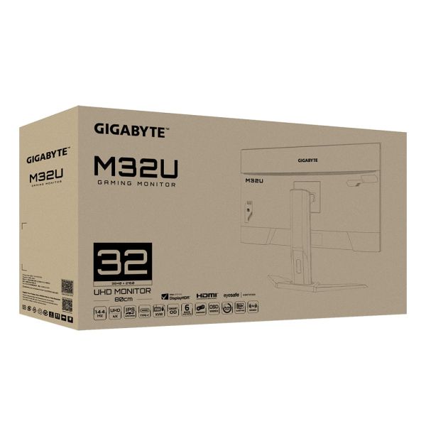 Gigabyte M32U 80 cm (31.5") 3840 x 2160 Pixels 4K Ultra HD LED Zwart (M32U-EK)