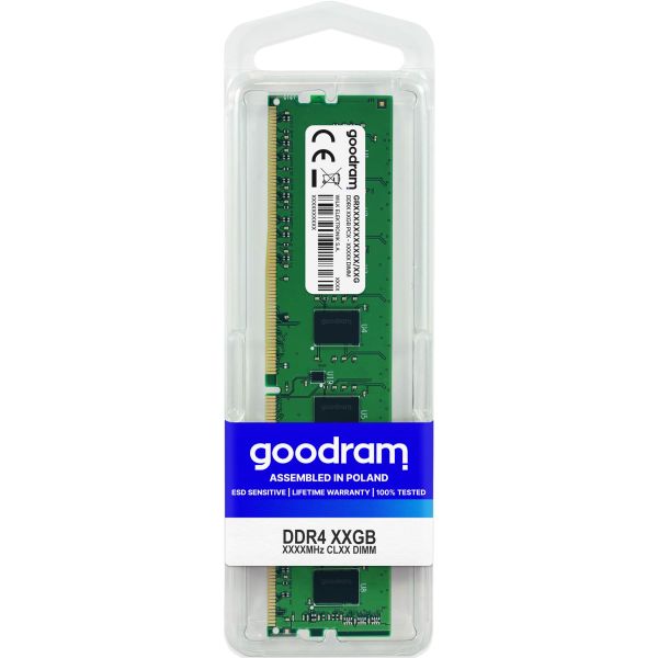 Goodram GR2666D464L19S/4G geheugenmodule 4 GB 1 x 4 GB DDR4 2666 MHz (GR2666D464L19S/4G)