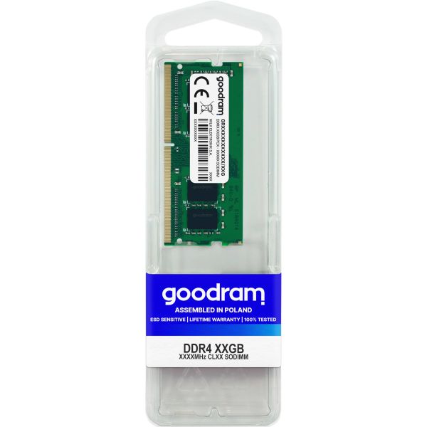 Goodram GR3200S464L22/32G geheugenmodule 32 GB 1 x 32 GB DDR4 3200 MHz (GR3200S464L22/32G)