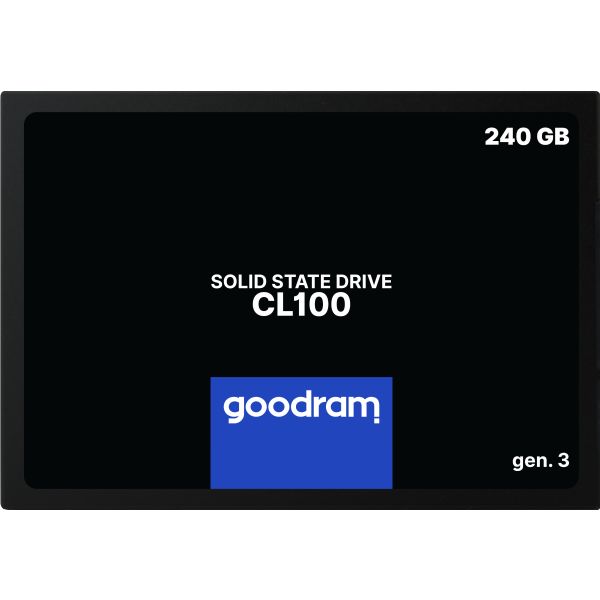Goodram CL100 gen.3 2.5" 240 GB SATA III 3D NAND (SSDPR-CL100-240-G3) Goodram CL100 gen.3 2.5" 240 GB SATA III 3D NAND (SSDPR-CL100-240-G3)