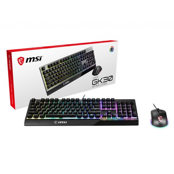 MSI S11-04DE601-CLA toetsenbord Inclusief muis USB QWERTY UK International Zwart (S11-04DE601-CLA)