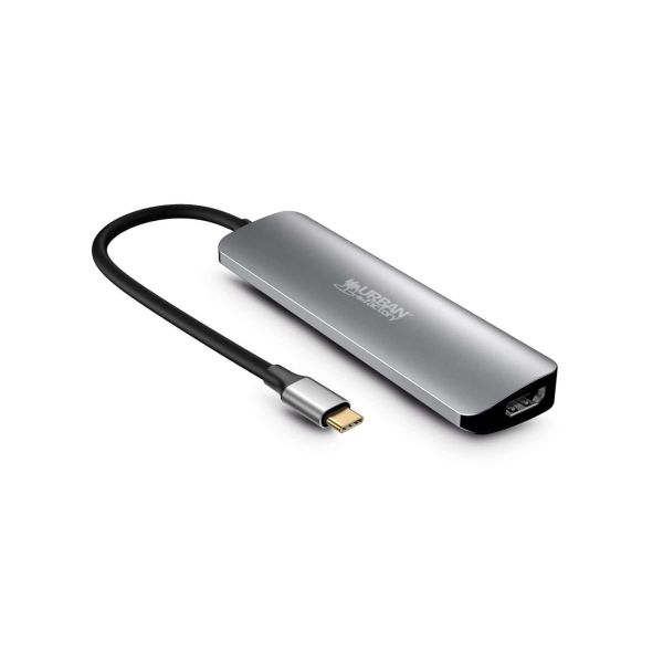 Urban Factory MHC45UF laptop dock & poortreplicator Bedraad USB 3.2 Gen 1 (3.1 Gen 1) Type-C Grijs (MHC45UF)