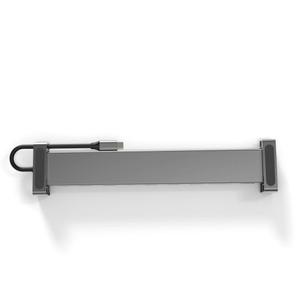 Origin Storage Travel Dock USB C 10in1 with dual HDMI 4k 60HZ Bedraad USB 3.2 Gen 1 (3.1 Gen 1) Type-A + Type-C Grijs (OSDOCK-TD9-1)
