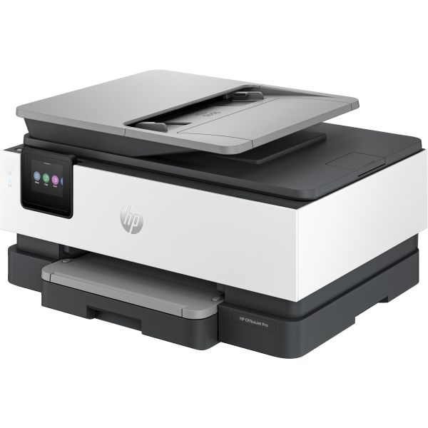 HP OfficeJet Pro HP 8122e All-in-One printer, Kleur, Printer voor Home, Printen, kopiëren, scannen, Automatische documentinvoer; touchscreen; Smart Advance Scan; stille modus; printen via VPN met HP+ (405U3B)