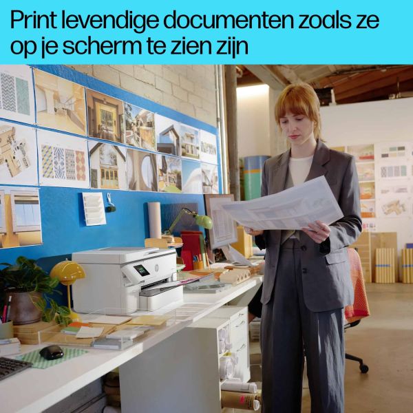 HP OfficeJet Pro HP 9720e Wide Format All-in-One printer, Kleur, Printer voor Kleine kantoren, Printen, kopiëren, scannen, HP+; geschikt voor HP Instant Ink; draadloos; dubbelzijdig printen; automatische documentinvoer; printen vanaf telefoon of tablet; s