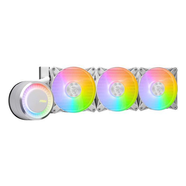 MSI MAG CORELIQUID E360 WHITE koelsysteem voor computers Moederbord, Processor Kit voor vloeistofkoeling 12 cm Wit (MAGCLQE360WH)