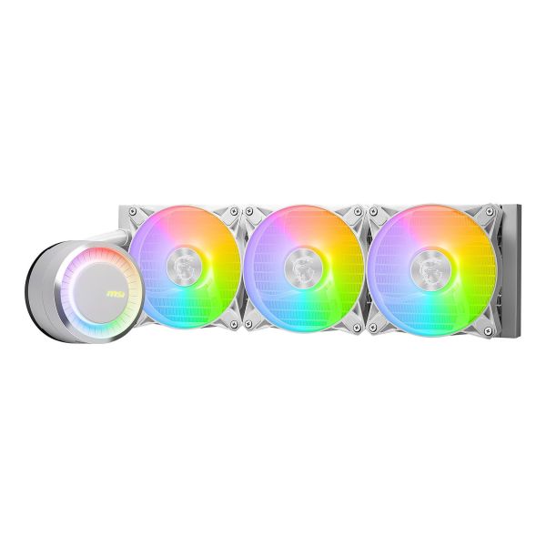 MSI MAG CORELIQUID E360 WHITE koelsysteem voor computers Moederbord, Processor Kit voor vloeistofkoeling 12 cm Wit (MAGCLQE360WH)
