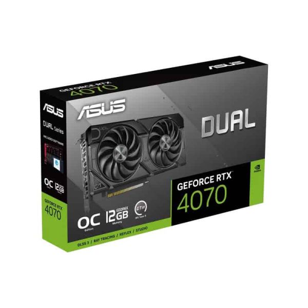 ASUS Dual -RTX4070-O12G-EVO NVIDIA GeForce RTX 4070 12 GB GDDR6X (90YV0J15-M0NA00)