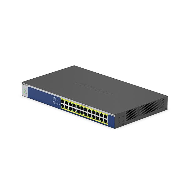 NETGEAR GS524PP Unmanaged Gigabit Ethernet (10/100/1000) Power over Ethernet (PoE) Grijs (GS524PP-100EUS)