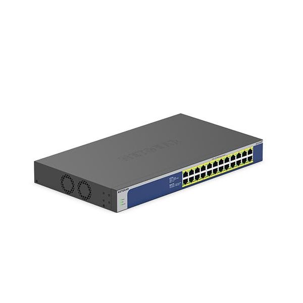 NETGEAR GS524PP Unmanaged Gigabit Ethernet (10/100/1000) Power over Ethernet (PoE) Grijs (GS524PP-100EUS)
