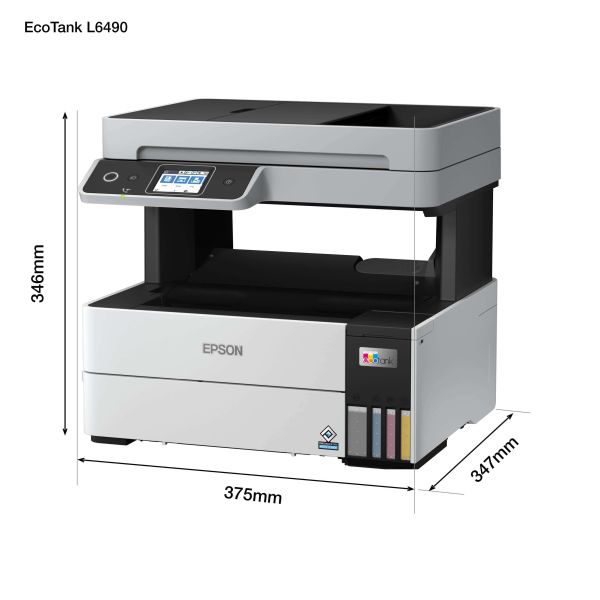Epson EcoTank L6490 Inkjet A4 4800 x 1200 DPI 37 ppm Wifi (C11CJ88403)