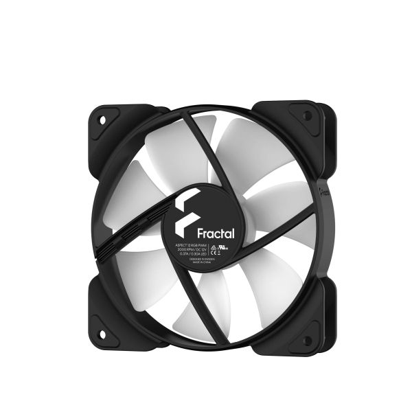 Fractal Design Aspect 12 RGB PWM Computer behuizing Ventilator 12 cm Zwart 3 stuk(s) (FD-F-AS1-1207)