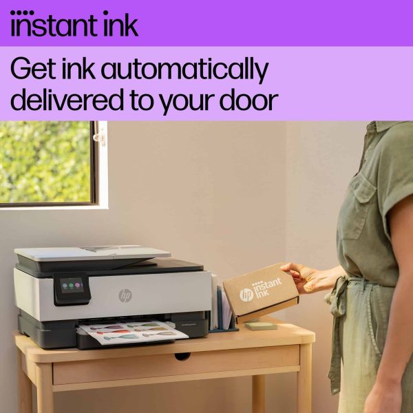 HP HP OfficeJet Pro 8134e All-in-One printer, Kleur, Printer voor Home, Printen, kopiëren, scannen, faxen, Geschikt voor HP Instant Ink; automatische documentinvoer; touchscreen; stille modus; printen via VPN met HP+ (40Q46B#629)