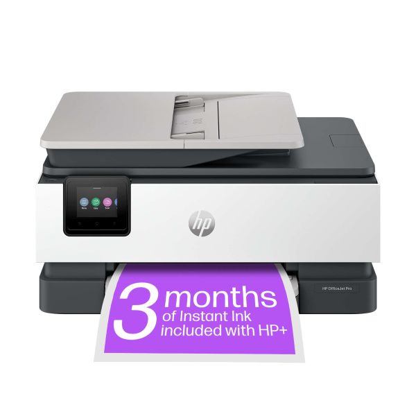 HP HP OfficeJet Pro 8134e All-in-One printer, Kleur, Printer voor Home, Printen, kopiëren, scannen, faxen, Geschikt voor HP Instant Ink; automatische documentinvoer; touchscreen; stille modus; printen via VPN met HP+ (40Q46B#629)