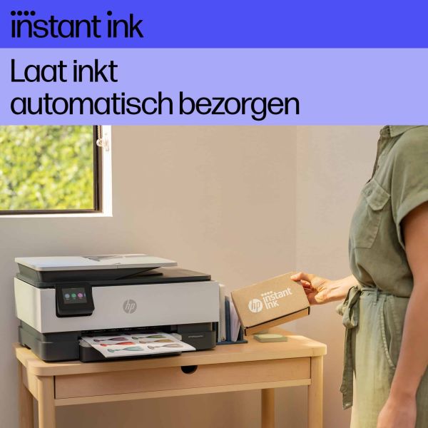 HP OfficeJet Pro HP 8135e All-in-One printer, Kleur, Printer voor Home, Printen, kopiëren, scannen, faxen, Geschikt voor HP Instant Ink; automatische documentinvoer; touchscreen; stille modus; printen via VPN met HP+ (40Q47B#629)