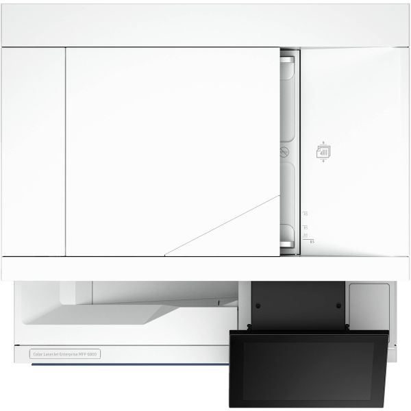 HP Color LaserJet Enterprise MFP 6800dn printer, Afdrukken, kopiëren, scannen, faxen (optie), Automatische documentinvoer; optionele high-capacity laden; Touchscreen; TerraJet-cartridge (6QN35A)