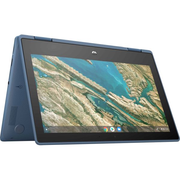 HP Chromebook x360 11 G3 EE N4020 29,5 cm (11.6") Touchscreen HD Intel® Celeron® N 4 GB LPDDR4-SDRAM 32 GB eMMC Wi-Fi 5 (802.11ac) ChromeOS Blauw (10X26EA#ABH)