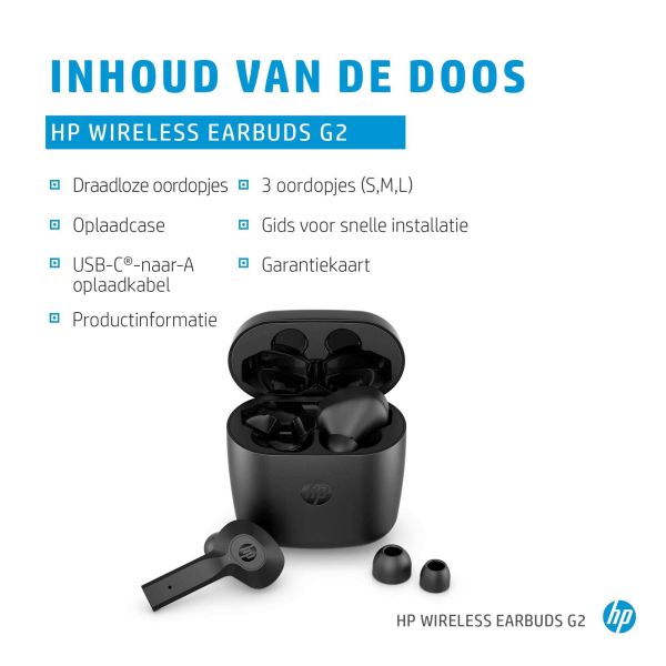 HP draadloze oordopjes G2 (169H9AA#ABB) HP draadloze oordopjes G2 (169H9AA#ABB)