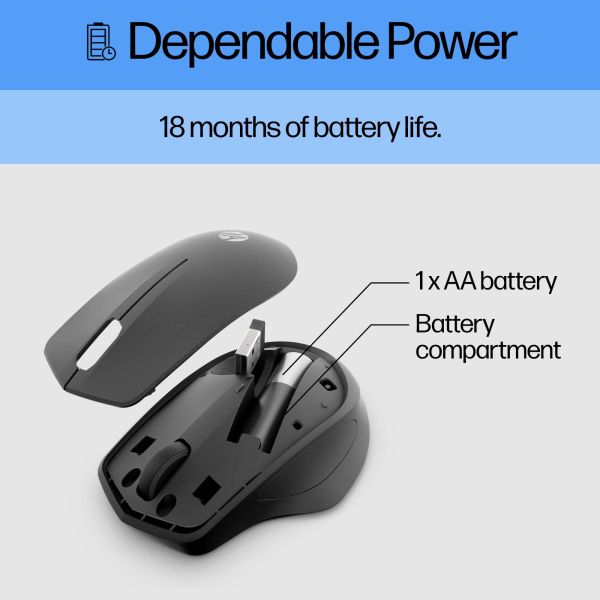 HP 280 Silent Wireless Mouse (19U64AA#ABB)