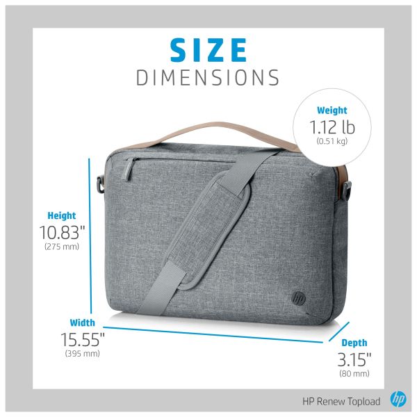 HP Renew 15-inch laptoptas, grijs (1A213AA#ABB)