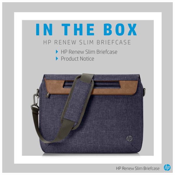 HP Renew 14-inch aktetas, donkerblauw (1A215AA#ABB)