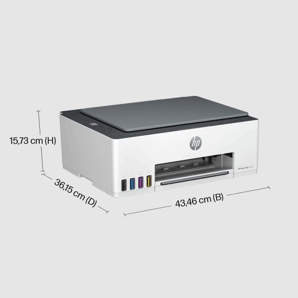 HP Smart Tank 5105 All-in-One-printer, Kleur, Printer voor Thuis en thuiskantoor, Printen, kopiëren, scannen, Draadloos; printertank voor grote volumes; printen vanaf telefoon of tablet; scannen naar pdf (1F3Y3A#BHC)