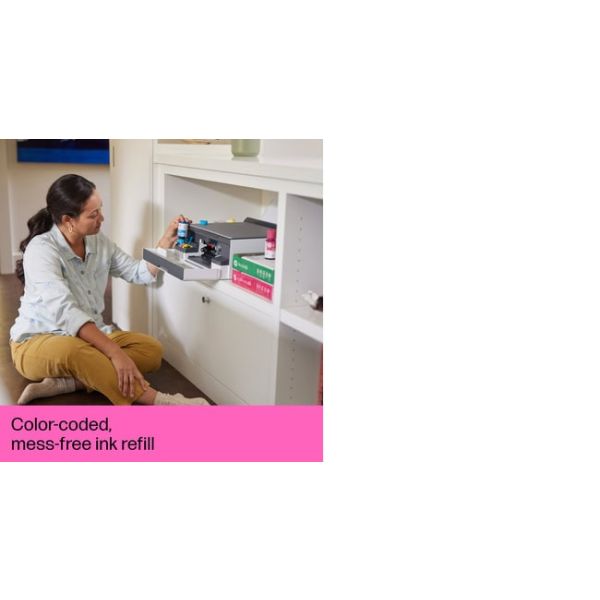 HP Smart Tank 5105 All-in-One-printer, Kleur, Printer voor Thuis en thuiskantoor, Printen, kopiëren, scannen, Draadloos; printertank voor grote volumes; printen vanaf telefoon of tablet; scannen naar pdf (1F3Y3A#BHC)