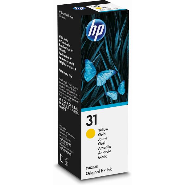 HP 31 70-ml Yellow Original Ink Bottle Origineel (1VU28AE)