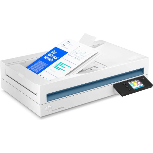 HP Scanjet Pro N4600 fnw1 Flatbed-/ADF-scanner 1200 x 1200 DPI A5 Wit (20G07A)