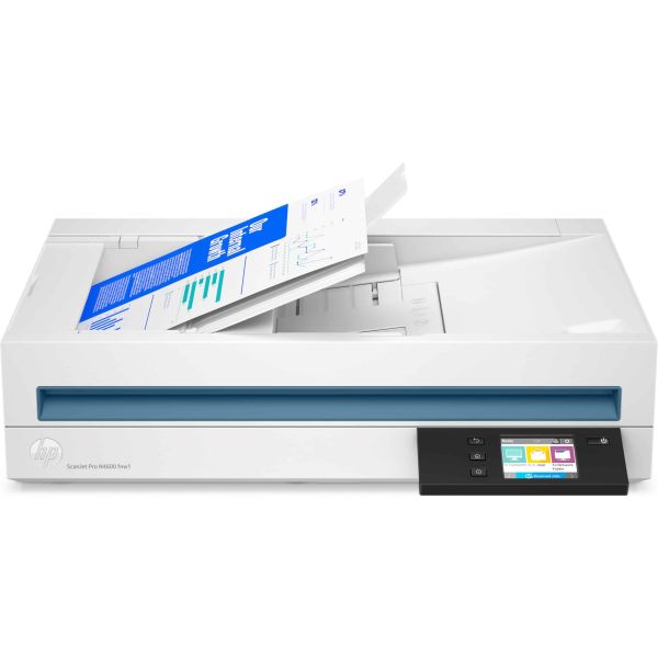 HP Scanjet Pro N4600 fnw1 Flatbed-/ADF-scanner 1200 x 1200 DPI A5 Wit (20G07A)