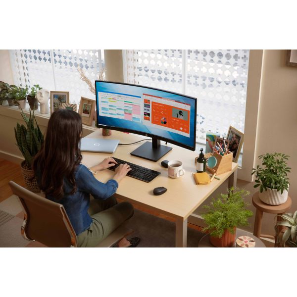 HP P34hc G4 computer monitor 86,4 cm (34") 3440 x 1440 Pixels Quad HD LED Zwart (21Y56AA#ABB)