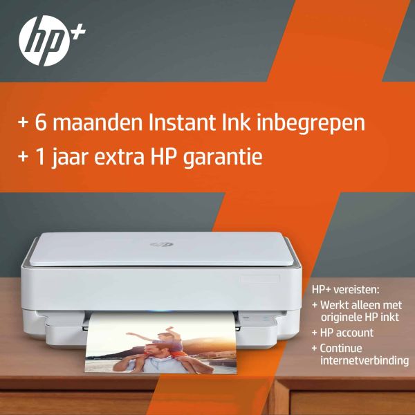 HP ENVY HP 6020e All-in-One printer, Kleur, Printer voor Thuis en thuiskantoor, Printen, kopiëren, scannen, Draadloos; HP+; Geschikt voor HP Instant Ink; Printen vanaf een telefoon of tablet (223N4B#629)