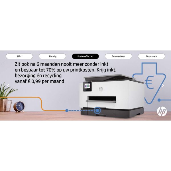 HP OfficeJet Pro HP 9022e All-in-One-printer, Printen, kopiëren, scannen, faxen, HP+; Geschikt voor HP Instant Ink; Automatische documentinvoer; Dubbelzijdig printen (226Y0B)