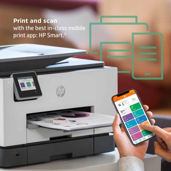HP OfficeJet Pro HP 9022e All-in-One-printer, Printen, kopiëren, scannen, faxen, HP+; Geschikt voor HP Instant Ink; Automatische documentinvoer; Dubbelzijdig printen (226Y0B)