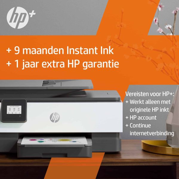 HP OfficeJet HP 8014e All-in-One-printer, Kleur, Printer voor Home, Printen, kopiëren, scannen, HP+; Geschikt voor HP Instant Ink; Automatische documentinvoer; Dubbelzijdig afdrukken (228G0B#629)