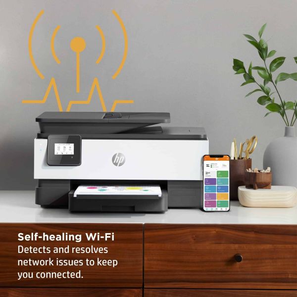 HP OfficeJet HP 8014e All-in-One-printer, Kleur, Printer voor Home, Printen, kopiëren, scannen, HP+; Geschikt voor HP Instant Ink; Automatische documentinvoer; Dubbelzijdig afdrukken (228G0B#629)