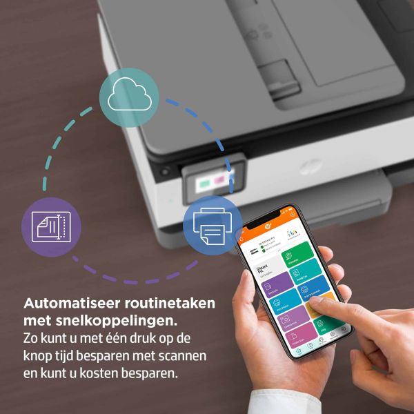 HP OfficeJet Pro HP 8022e All-in-One-printer, Kleur, Printer voor Home, Printen, kopiëren, scannen, faxen, HP+; Geschikt voor HP Instant Ink; Automatische documentinvoer; Dubbelzijdig afdrukken (229W7B#629)