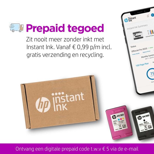HP OfficeJet Pro HP 8022e All-in-One-printer, Kleur, Printer voor Home, Printen, kopiëren, scannen, faxen, HP+; Geschikt voor HP Instant Ink; Automatische documentinvoer; Dubbelzijdig afdrukken (229W7B#629)
