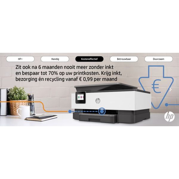 HP OfficeJet Pro HP 8022e All-in-One-printer, Kleur, Printer voor Home, Printen, kopiëren, scannen, faxen, HP+; Geschikt voor HP Instant Ink; Automatische documentinvoer; Dubbelzijdig afdrukken (229W7B#629)